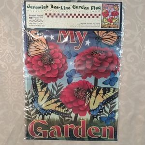 Jeremiah Bee-Line Garden flag Bless My Garden